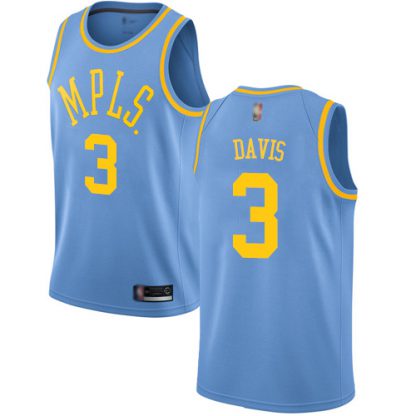 Nike Los Angeles Lakers #3 Anthony Davis Royal Blue Women's NBA Swingman Hardwood Classics Jersey