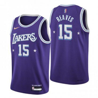 Los Angeles Los Angeles Lakers #15 Austin Reaves Men's Nike Purple 2021/22 Swingman NBA Jersey - City Edition