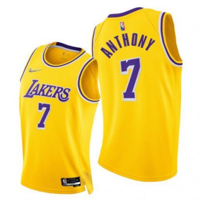 Nike Los Angeles Lakers #7 Carmelo Anthony Women's 2021-22 75th Diamond Anniversary NBA Jersey Gold