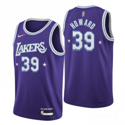 Los Angeles Los Angeles Lakers #39 Dwight Howard Men's Nike Purple 2021/22 Swingman NBA Jersey - City Edition