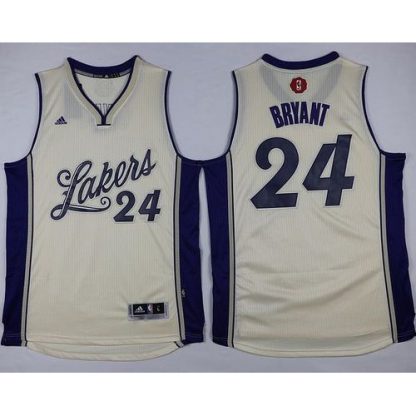 Los Angeles Lakers #24 Kobe Bryant White 2015-2016 Christmas Day Stitched NBA Jersey