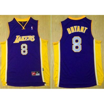 Los Angeles Lakers #8 Kobe Bryant Purple Nike Throwback Stitched NBA Jersey