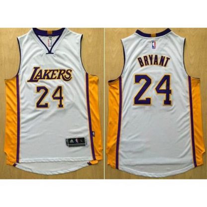 Revolution 30 Los Angeles Lakers #24 Kobe Bryant White Stitched NBA Jersey