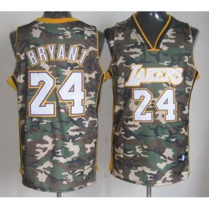 Los Angeles Lakers #24 Kobe Bryant Camo Stealth Collection Stitched NBA Jersey