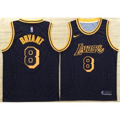 Nike Los Angeles Lakers #8 Kobe Bryant Black NBA Swingman City Edition Jersey