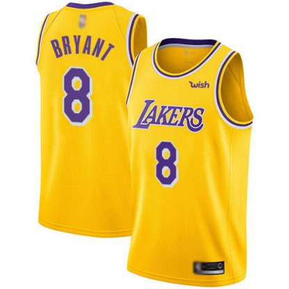 Nike Los Angeles Lakers #8 Kobe Bryant Gold NBA Swingman Icon Edition Jersey