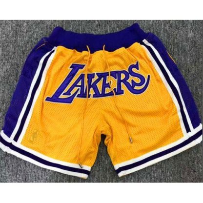 Men's Los Angeles Los Angeles Lakers Nike Yellow City Swingman Basketball Shorts