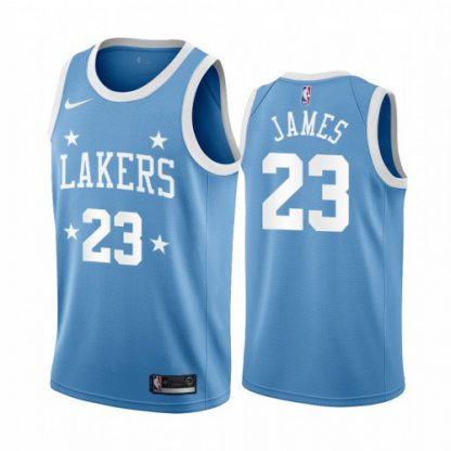 Nike Los Angeles Lakers #23 LeBron James Blue Minneapolis All-Star Classic NBA Jersey