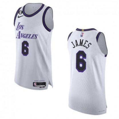 Los Angeles Los Angeles Lakers #6 LeBron James Nike White 2022-23 Authentic Jersey - City Edition