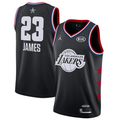 Nike Los Angeles Lakers #23 LeBron James Black Youth NBA Jordan Swingman 2019 All-Star Game Jersey