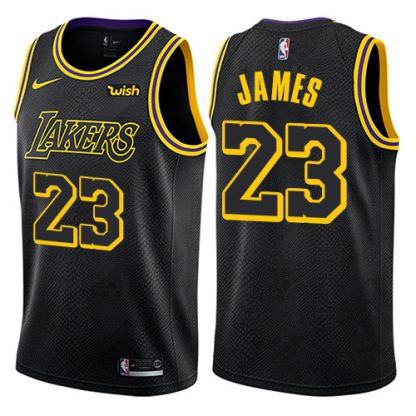 Nike Los Angeles Lakers #23 LeBron James Black Women's NBA Swingman City Edition Jersey