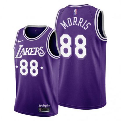 Los Angeles Los Angeles Lakers #88 Markieff Morris Youth 2021-22 City Edition Purple NBA Jersey