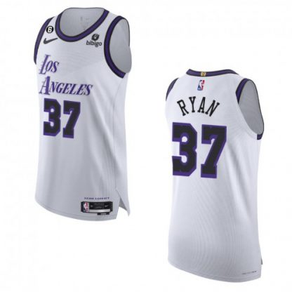 Los Angeles Los Angeles Lakers #37 Matt Ryan Nike White 2022-23 Authentic Jersey - City Edition