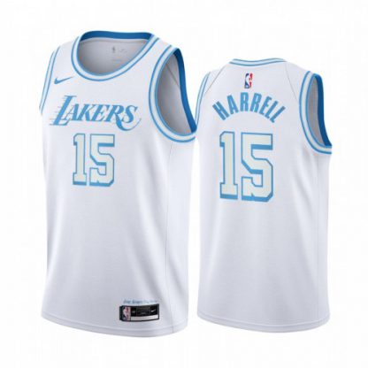 Nike Los Angeles Lakers #15 Montrezl Harrell White NBA Swingman 2020-21 City Edition Jersey