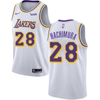 Nike Los Angeles Lakers #28 Rui Hachimura White Women's NBA Swingman Association Edition Jersey