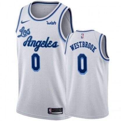 Nike Los Angeles Lakers #0 Russell Westbrook Women's White 2019-20 Hardwood Classic Edition Stitched NBA Jersey