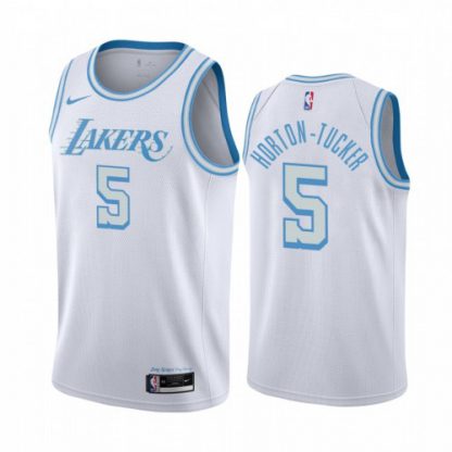 Nike Los Angeles Lakers #5 Talen Horton-Tucker White Youth NBA Swingman 2020-21 City Edition Jersey