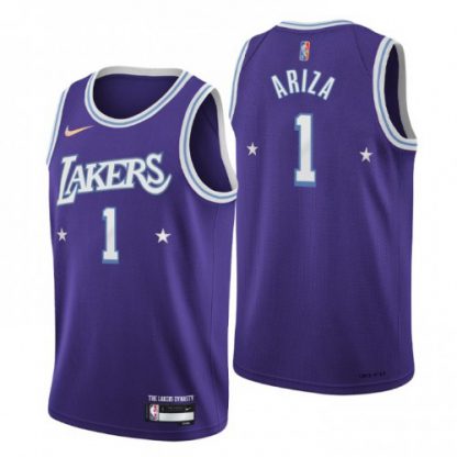 Los Angeles Los Angeles Lakers #1 Trevor Ariza Men's Nike Purple 2021/22 Swingman NBA Jersey - City Edition