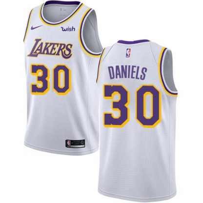 Nike Los Angeles Lakers #30 Troy Daniels White NBA Swingman Association Edition Jersey