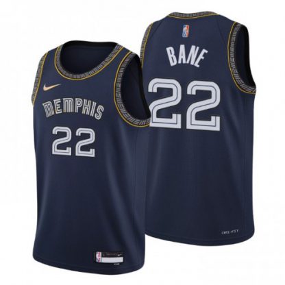 Memphis Memphis Grizzlies #22 Desmond Bane Men's Nike Navy 2021/22 Swingman NBA Jersey - City Edition