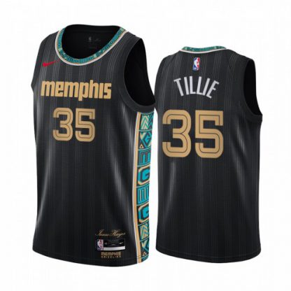 Nike Memphis Grizzlies #35 Killian Tillie Black Women's NBA Swingman 2020-21 City Edition Jersey