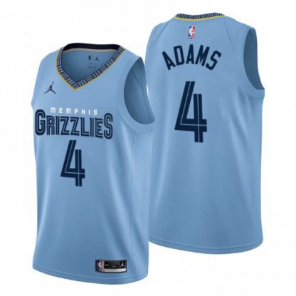 Nike Memphis Grizzlies #4 Steven Adams Men's 2022-23 Statement Edition NBA Jersey - Blue