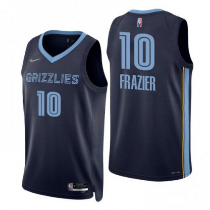 Nike Memphis Grizzlies #10 Tim Frazier Navy Men's 2021-22 NBA 75th Anniversary Diamond Swingman Jersey - Icon Edition
