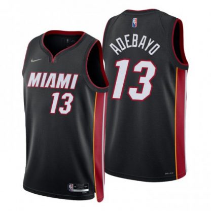 Nike Miami Heat #13 Bam Adebayo Black Men's 2021-22 NBA 75th Anniversary Diamond Swingman Jersey - Icon Edition