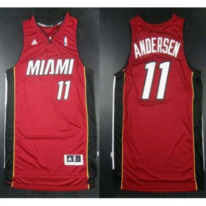 Revolution 30 Miami Heat #11 Chris Andersen Red Stitched NBA Jersey