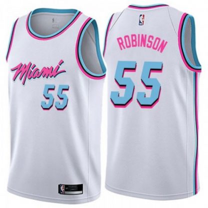 Nike Miami Heat #55 Duncan Robinson White NBA Swingman City Edition Jersey
