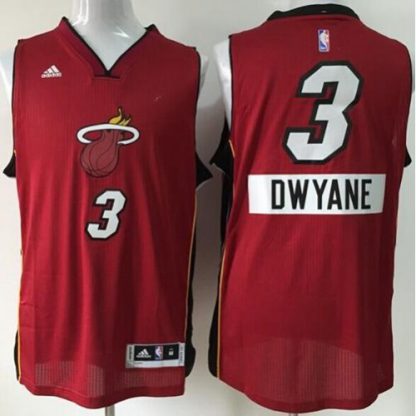 Miami Heat #3 Dwyane Wade Red 2014-15 Christmas Day Stitched NBA Jersey