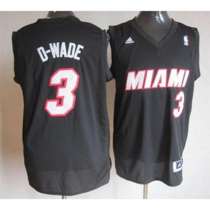 Miami Heat #3 Dwyane Wade Black D-WADE Fashion Stitched NBA Jersey