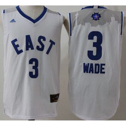 Miami Heat #3 Dwyane Wade White 2016 All-Star Stitched NBA Jersey