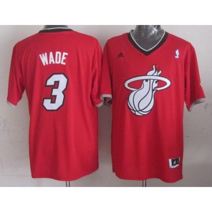 Miami Heat #3 Dwyane Wade Red 2013 Christmas Day Swingman Stitched NBA Jersey