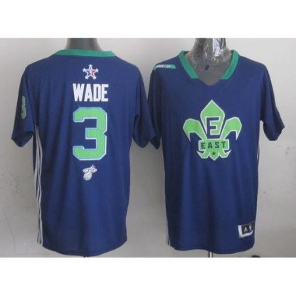 Miami Heat #3 Dwyane Wade Navy Blue 2014 All-Star Stitched NBA Jersey