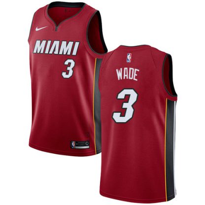 Nike Miami Heat #3 Dwyane Wade Red Youth NBA Swingman Statement Edition Jersey