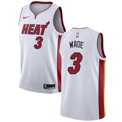 Nike Miami Heat #3 Dwyane Wade White Women's NBA Swingman Association Edition Jersey
