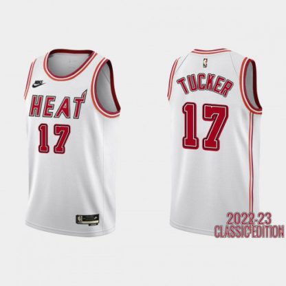 Miami Miami Heat #17 P.J.Tucker White Men's Nike NBA 2022-23 Classic Edition Jersey