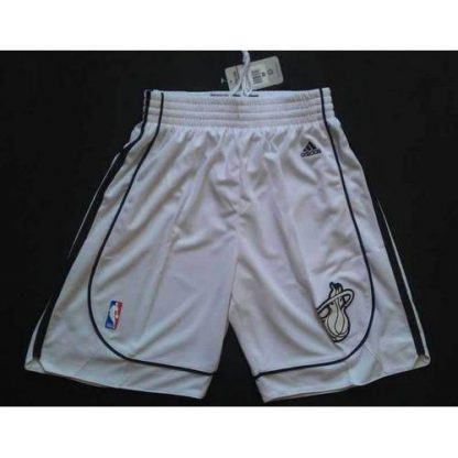 Miami Miami Heat White On White NBA Shorts