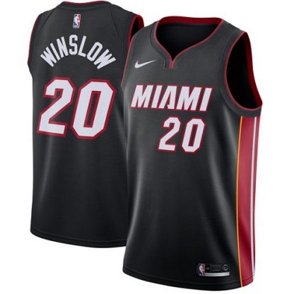 Nike Miami Heat #20 Justise Winslow Black Women's NBA Swingman Icon Edition Jersey