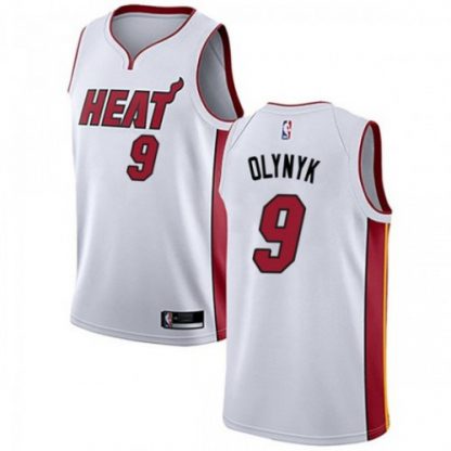 Nike Miami Heat #9 Kelly Olynyk White Women's NBA Swingman Association Edition Jersey