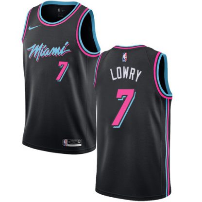 Nike Miami Heat #7 Kyle Lowry Women's Black NBA Swingman City Edition 2018/19 Jersey