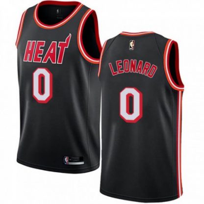 Nike Miami Heat #0 Meyers Leonard Black Women's NBA Swingman Hardwood Classics Jersey