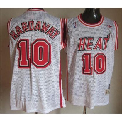 Miami Heat #10 Tim Hardaway White Throwback Stitched NBA Jersey