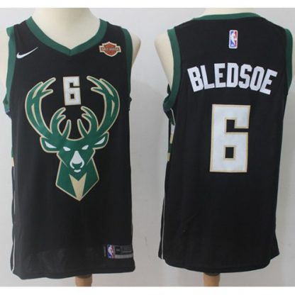 Nike Milwaukee Bucks #6 Eric Bledsoe Black NBA Swingman Statement Edition Jersey