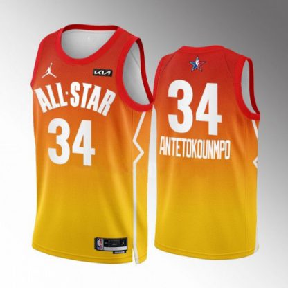 Milwaukee Milwaukee Bucks #34 Giannis Antetokounmpo Nike Red 2023 NBA All-Star Game Jersey