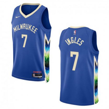 Milwaukee Milwaukee Bucks #7 Joe Ingles Unisex Nike Royal 2022-23 Swingman Jersey - City Edition