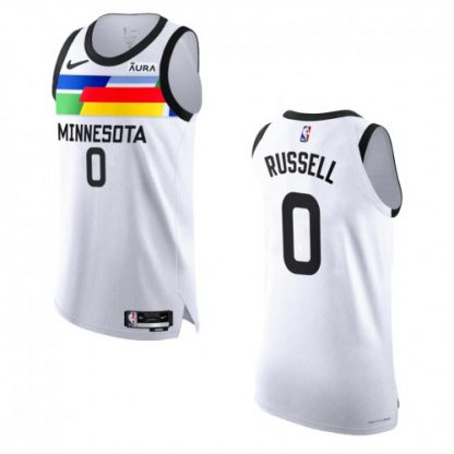 Minnesota Minnesota Timberwolves #0 D'Angelo Russell Nike White 2022-23 Authentic Jersey - City Edition