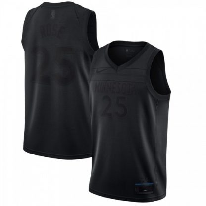 Minnesota Minnesota Timberwolves #25 Derrick Rose Nike MVP Swingman Jersey Black