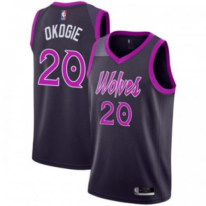 Nike Minnesota Timberwolves #20 Josh Okogie Purple NBA Swingman City Edition 2018/19 Jersey